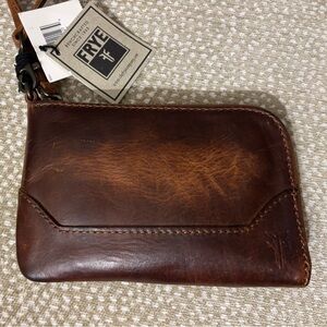 Frye Dark Brown Leather Wallet